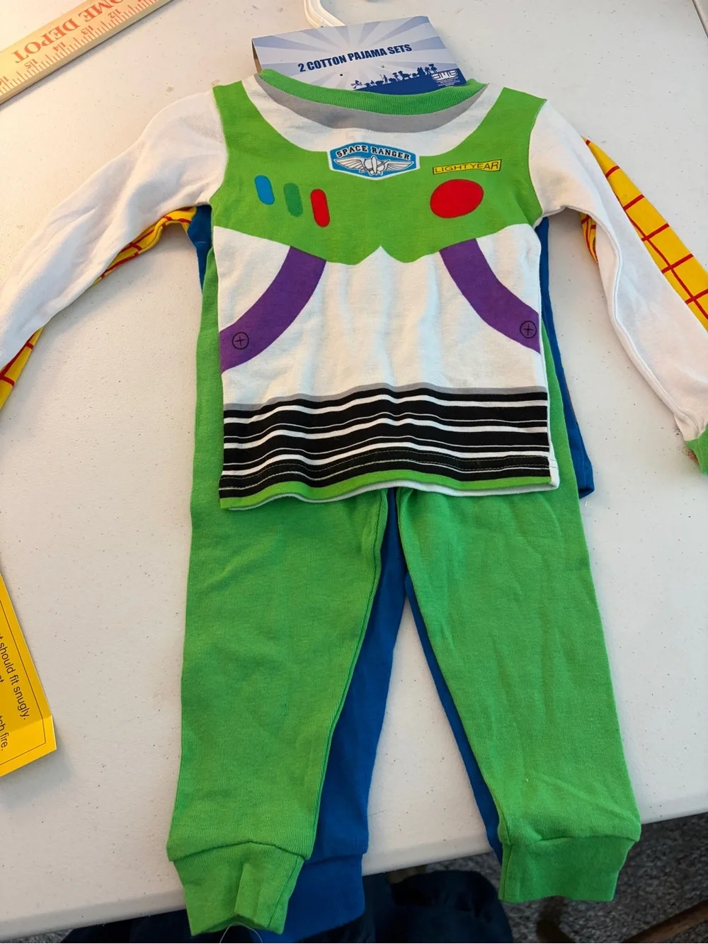 Disney Toy Story Woody Kids pajama Set - Yellow, Blue, Brown